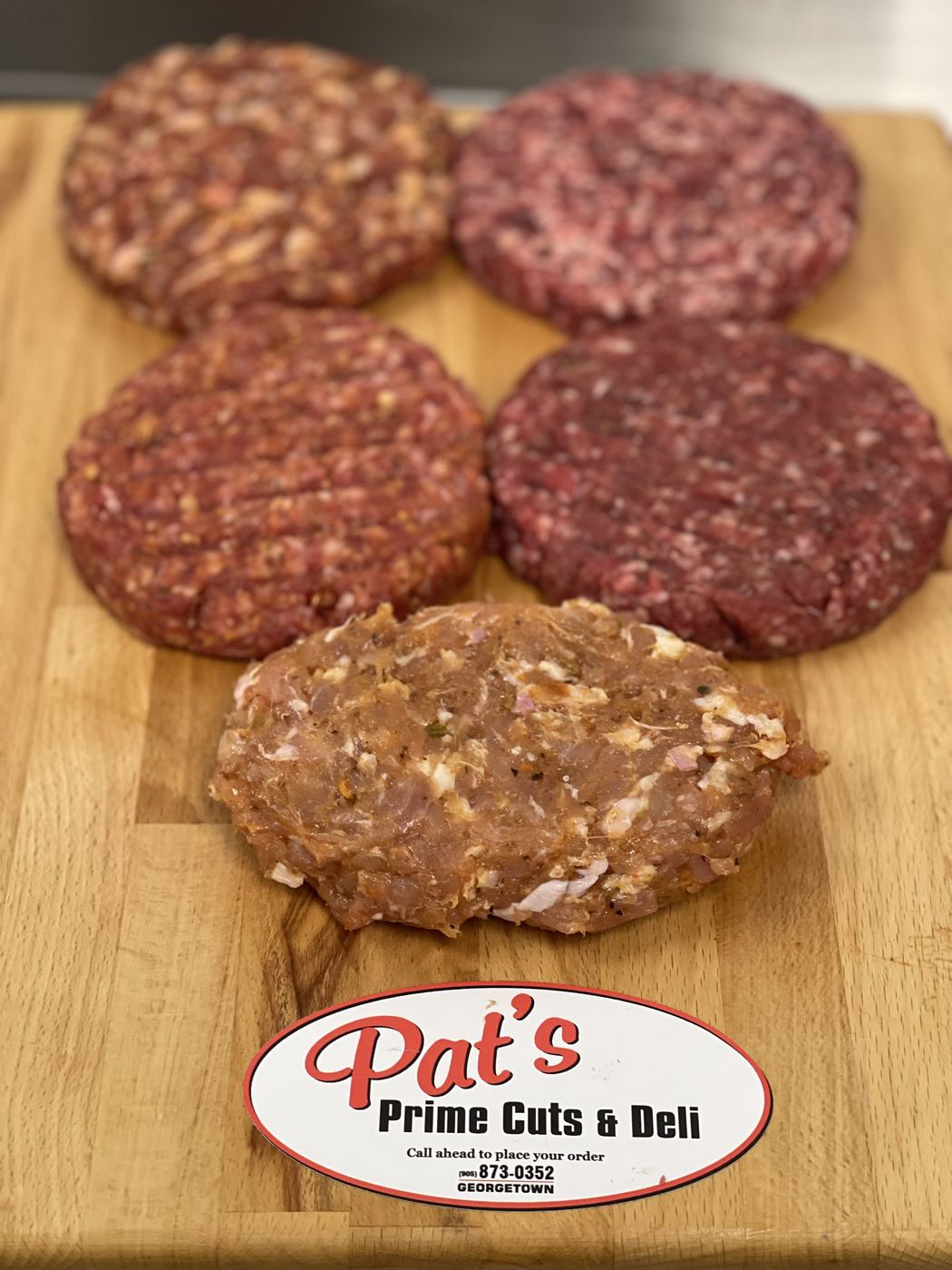 Fresh Patties at Pat's Prime Cuts