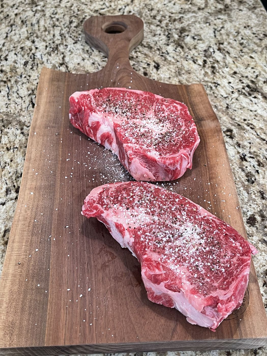 Seasoned Striploins at Pat's Prime Cuts